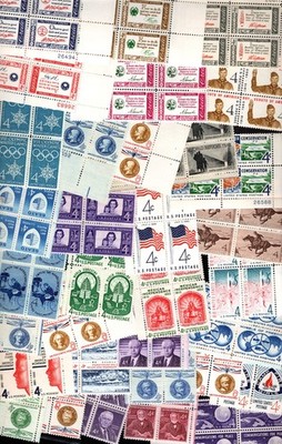 1960 - Choose from ALL Commemorative Plate Blocks! Mint NH, MNH US Stamps!