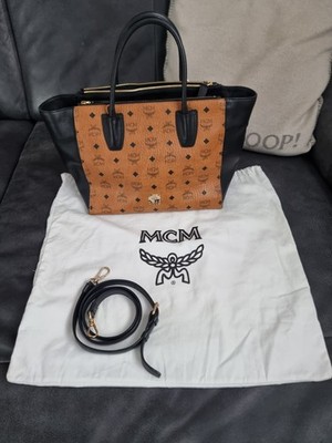 MCM Kathy Zip Cognac/Black Tragetasche & Staubbeutel NP 776,-  mit Rechnung