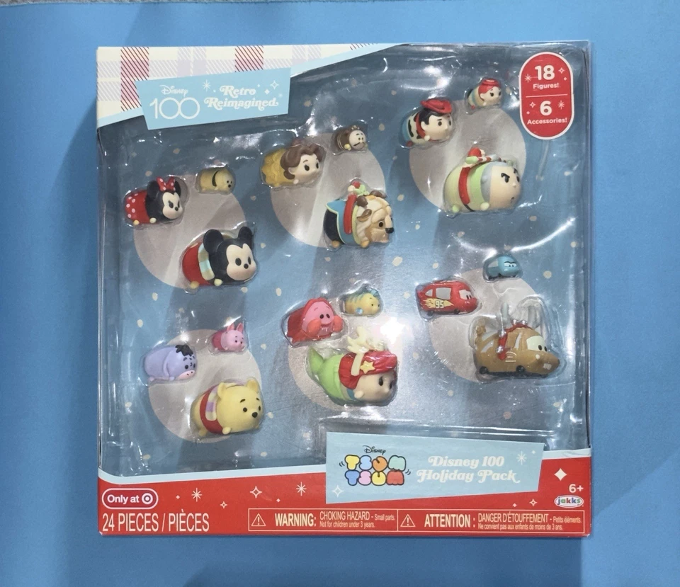 Disney 100 TSUM TSUM Retro Reimaginado 18 Figuras de Vacaciones Paquete TOY STORY CARS 2023 Foto 4 de 4