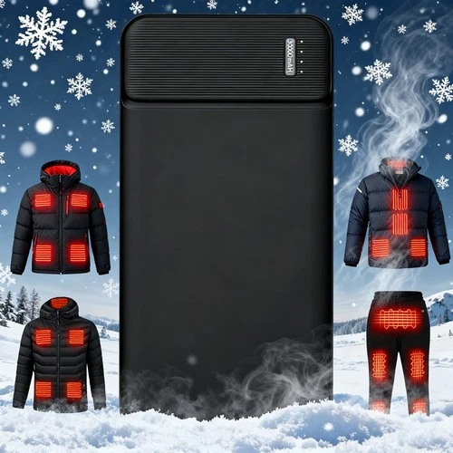 10000-30000mAh Heated Vest Battery Pack Power Bank for Heated Jacket Vest Pant - product listing photo