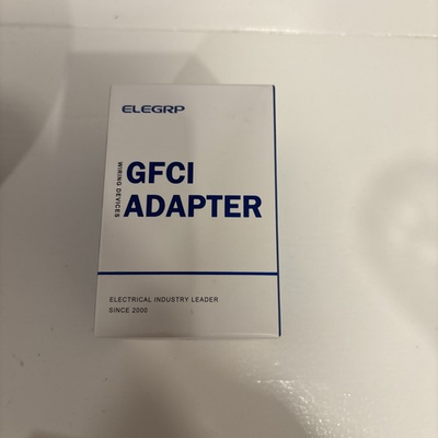#ad #ad ELEGRP GFCI Adapter 125V Auto Reset Test Reset Yellow $11.69