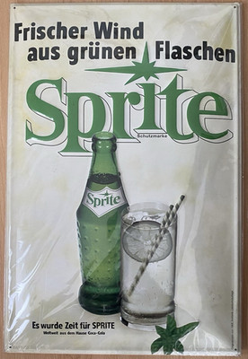 Limitierte Jubiläumsauflage eines Sprite Metallschild 60x40cm