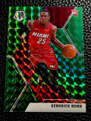 2019-20 Panini Mosaic Green Prizm #234 Kendrick Nunn Rc - Heat