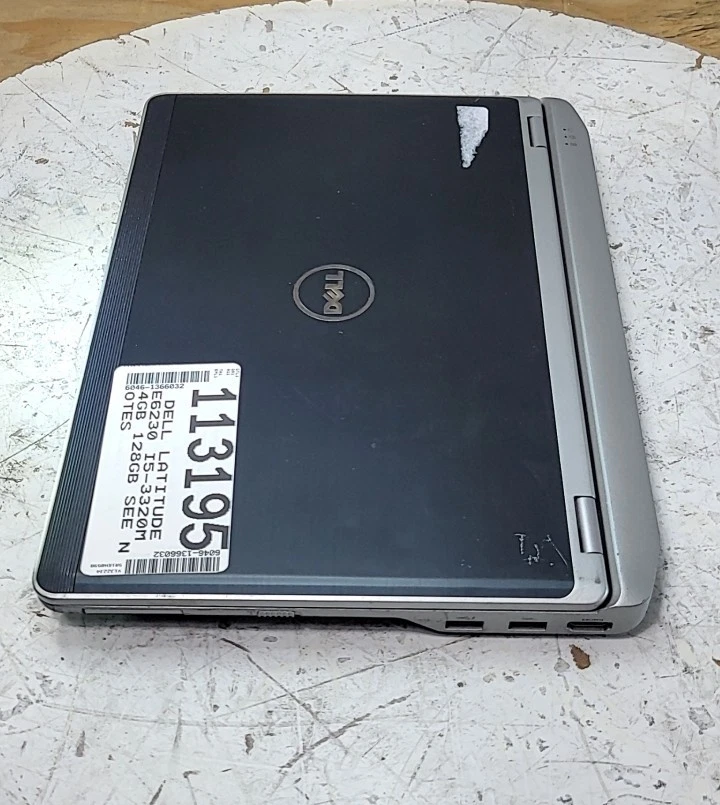 DELL LATITUDE E6230 Laptop Intel I5-3320M 4GB 128GB SEE NOTES - Image 4 of 4