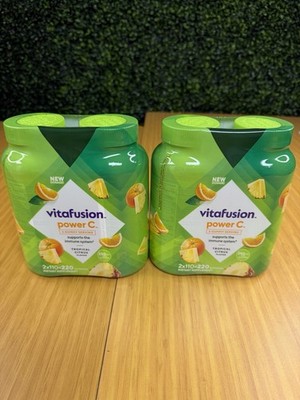 Lot Of 2 2-Pack Vitafusion Vitamin C Gummies 440CT Power C Exp 11/25 4 Bottles