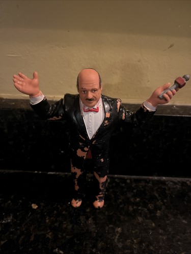 Vintage WWF LJN Mean Gene Okerlund Wrestling Super...