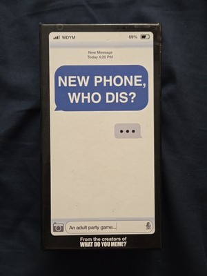 New Phone Who Dis? Adult Party Game 2019 - What Do You Meme - New/ Open Box