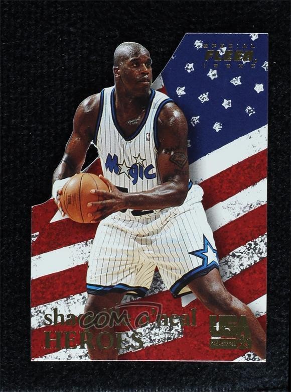 1996 Fleer USA Basketball Heroes Shaquille O'Neal #6 HOF 1oa6