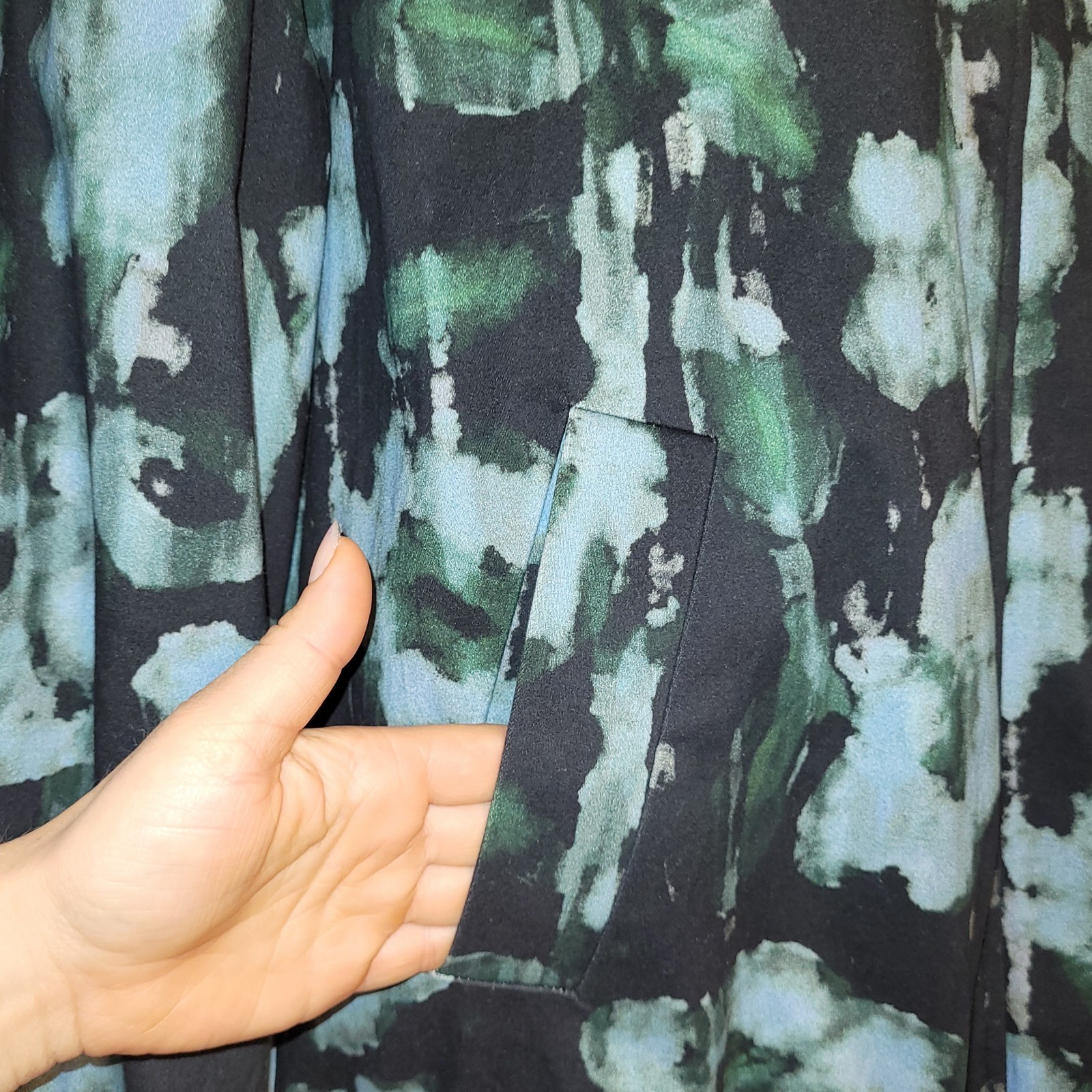 Peruvian Connection Oversized Bomber Jacket Azzur… - image 11