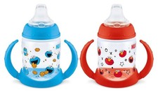 NUK Learner Cup 5oz Pack of 2 Sesame Street Elmo and Cookie Monster Sealed NEW