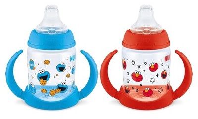 NUK Learner Cup 5oz Pack of 2 Sesame Street Elmo and Cookie Monster Sealed NEW