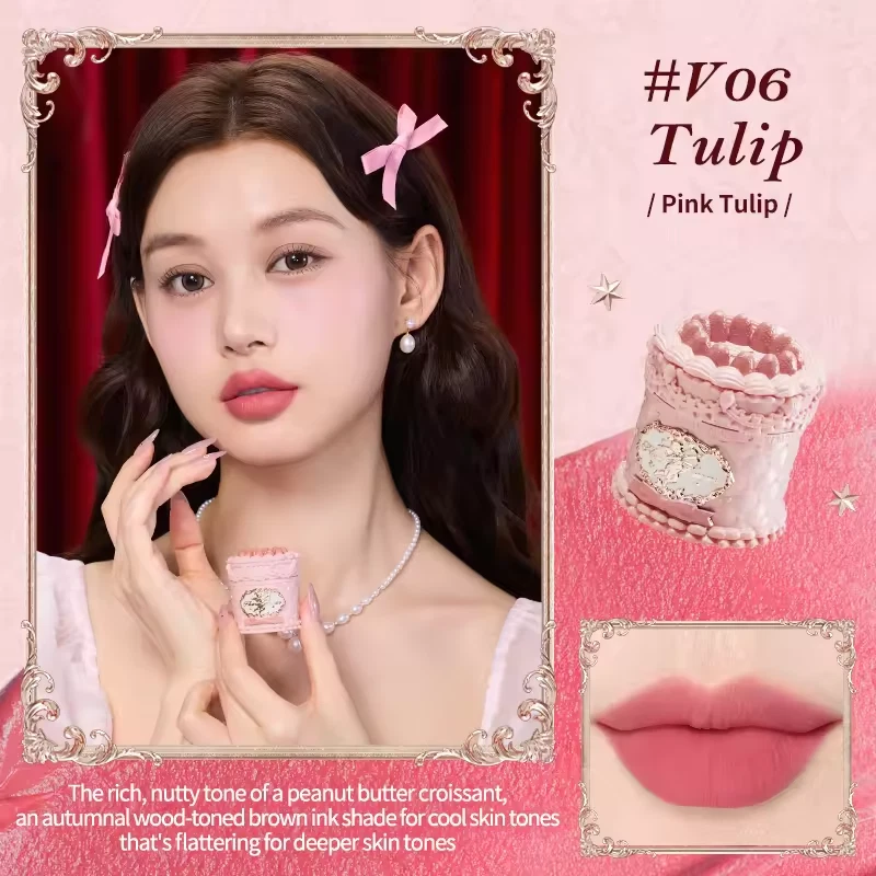 Cake Lip Mud Cream - V06 Tulip