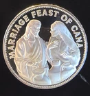 Marriage Feast Cana Catholic Society Mint Rare-0.925 Silver 26 Grams Art Medal