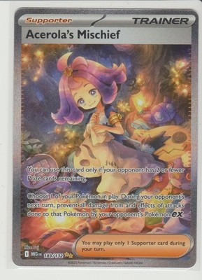 Acerola's Mischief Special Illustration Rare Pokemon Card MEG 183