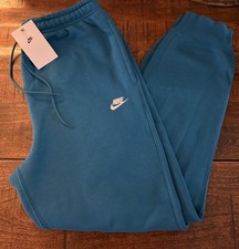 NWT Nike Men  s Medium Sportswear Club Fleece Joggers Sweatpants FN3787 Blue