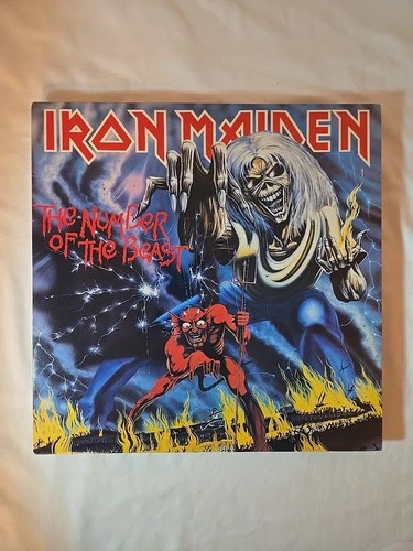 Iron Maiden Number of The Beast 1st UK Pressing Vinyl LP 1982 EMI Records Ltd.
