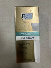 RoC Hydration+ Eye Cream ~ Hyaluronic Acid + Peptides ~ 0.5 fl oz / 15ml ~ NEW