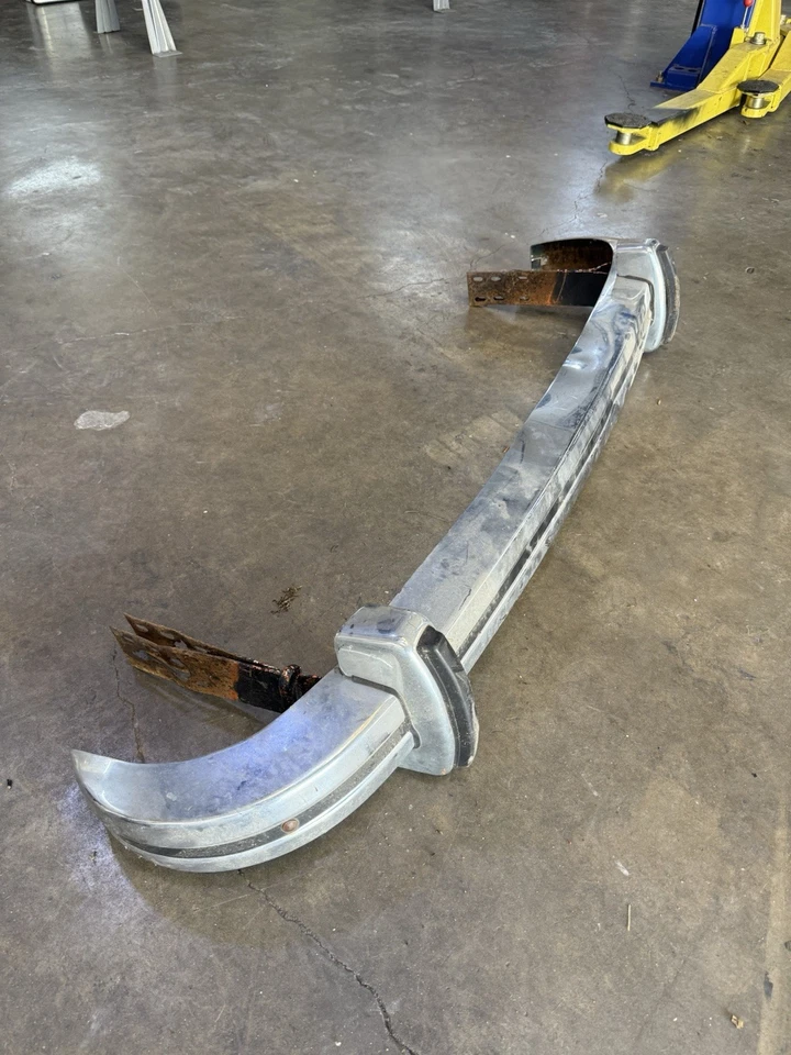 Used OEM Volkswagen Karmann Ghia Rear Bumper 1974 - Image 2 of 3