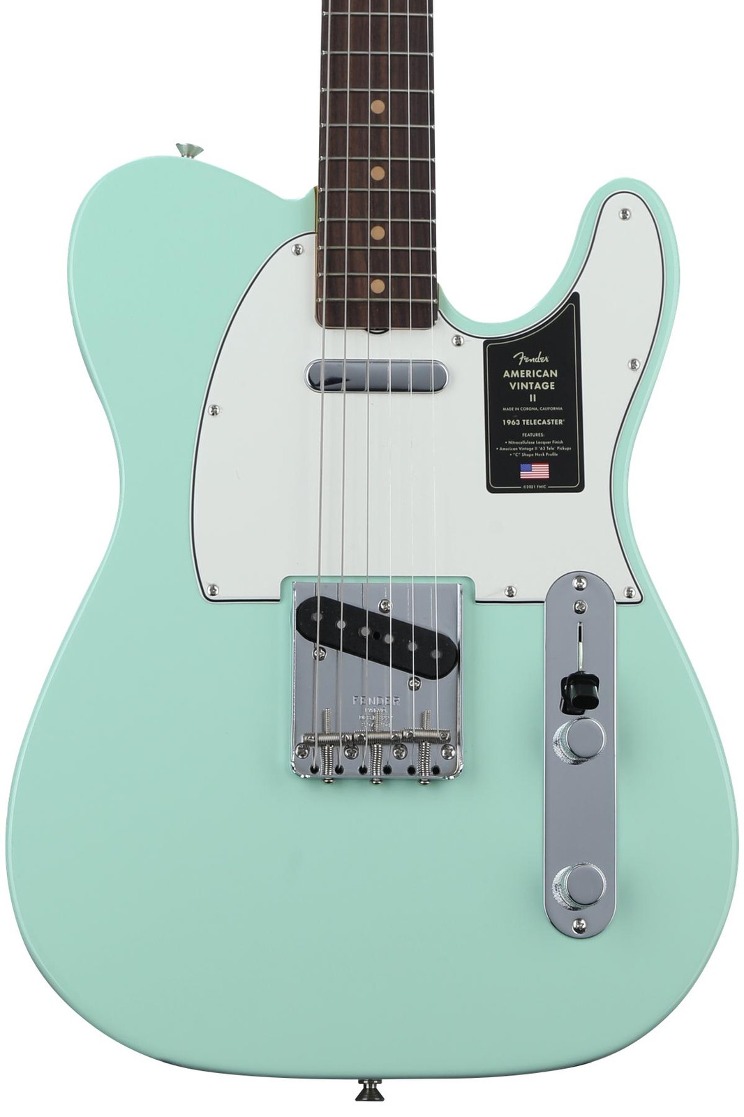 Fender American Vintage II 1963 Telecaster Electric Guitar - Surf Green