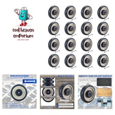Shopping Cart Casters Replacement, 16 Pack 5-inch Diameter Cart Wheels with A...