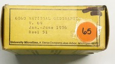 National Geographic Magazine on Microfilm Reel Jan-Jun 1936