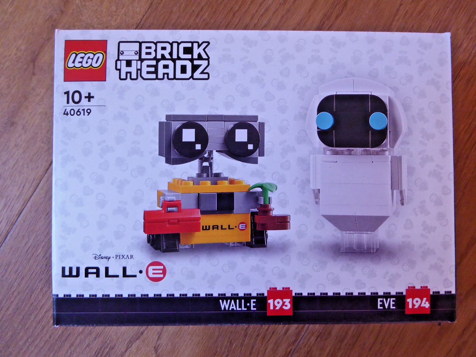 LEGO BrickHeadz Disney Pixar WALL•E & EVE 40619 Set 155pcs Age 10+ - NEW Sealed