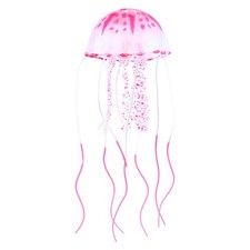 1-Pack Artificial Jellyfish Aquarium Decor Fish Tank Ornament Aquarium Pink