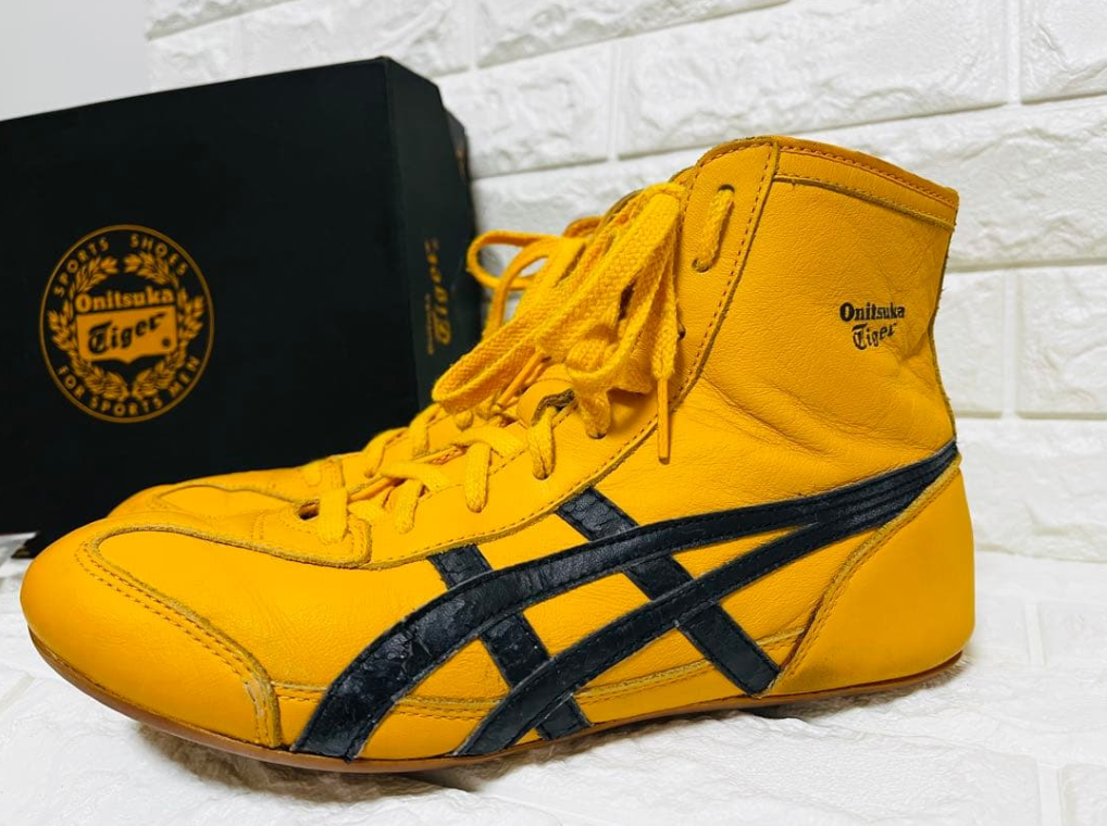 オニツカタイガー WRESTLING 81 LE (キル・ビルモデル) 26.5 Onitsuka Tiger Wrestling 81 LE Kill Bill Shoes Yellow Black US8.5