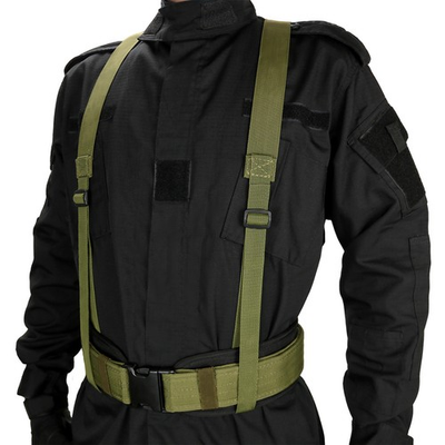 #ad Tactical Army Webbing Suspenders Braces Belt Quick Release Adjustable Heavy Duty $28.88