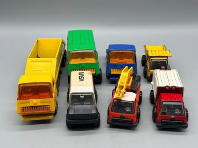 Modellautos verschiedene Maßstäbe Tonka 7er Konvolut LKW PKW Anhänger #A168