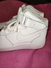 Size 7Y - Nike Air Force 1 Mid LE Triple White (GS) (DH2933-111) — photo 2