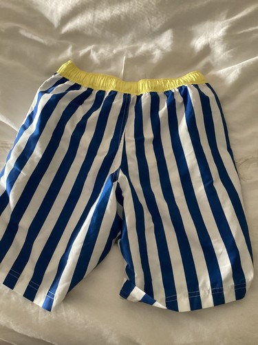 hanna andersson blue and white striped size 12 swimtrunks - Picture 7 of 10