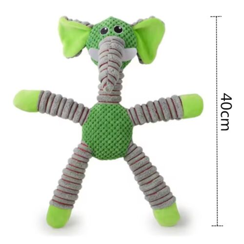 Indestructible Squeaky Plush Dog Toy – Tough Chew Animal Shape for Large Breeds - Picture 2 of 5