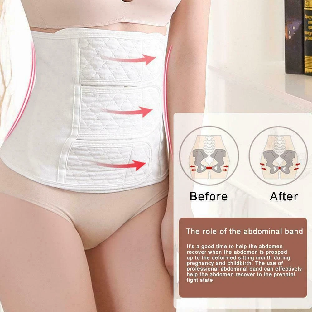 Post C-Section Recovery Belly Band Wrap Abdominal Binder Section Cesarean  E4F4