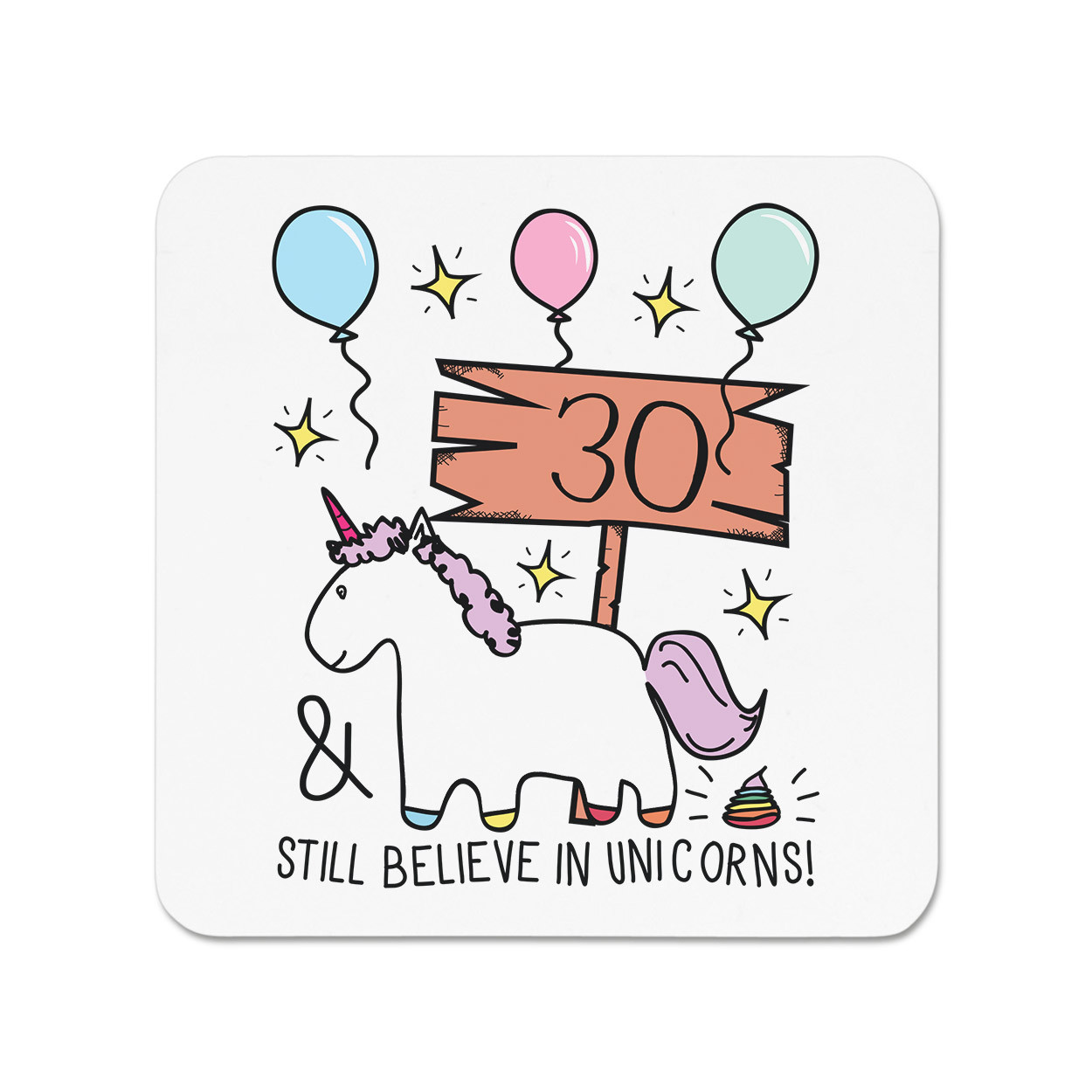 30th Birthday Still Believe In Unicorns Fridge Magnet - Funny Happy
