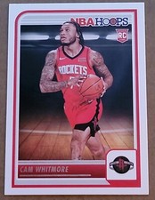 2023-24 Cam Whitmore Panini NBA Hoops Rookie Card Houston Rockets. rookie card picture