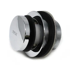 Mobile Home 1-1/2" Chrome Tub Drain with Toe Touch Seal