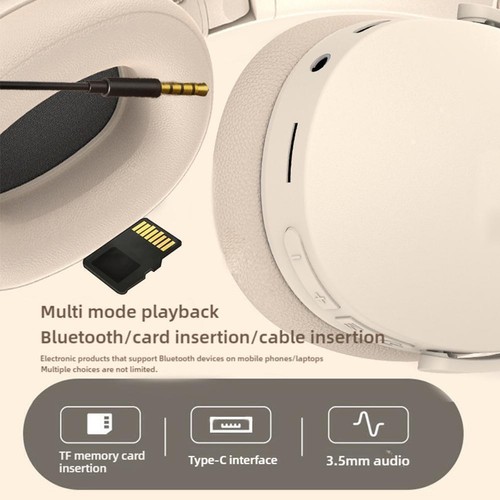 #P2961 Wireless Bluetooth 5'3 Headphones Over Ear Hifi M3L6 Stereo Headset' S2A8 - Zdjęcie 9 z 22