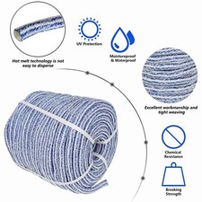 Arborist Tree Rope 20000Lbs 3/4" 200' 24 Strand Braid Polyester Rope