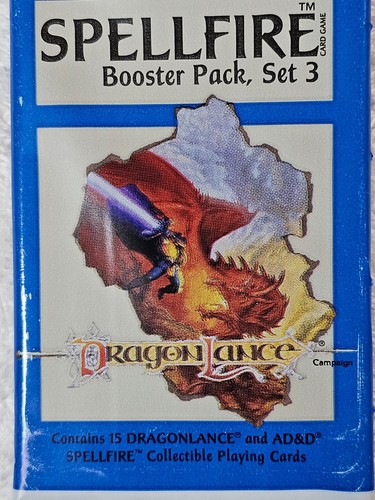 Spellfire Dragonlance 1 Booster Pack CCG TCG Set 3 TSR AD&D New Factory Sealed - Picture 2 of 8