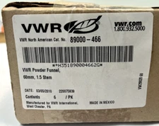 VWR - Powder Funnel Glass 60 x 13 mm (6 Funnels) (89000-466)