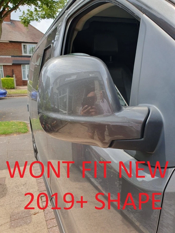 CUBIERTAS DE ESPEJO RETROVISOR DE PUERTA BLANCO BRILLANTE PARA VAUXHALL VIVARO 2014-2019 DOBLE COMBI SPORT - Imagen 3 de 3