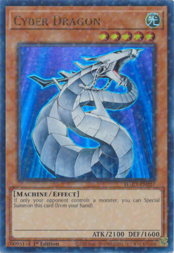 Yu-Gi-Oh Card - HAC1-EN014 - CYBER DRAGON (ultra rare parallel
