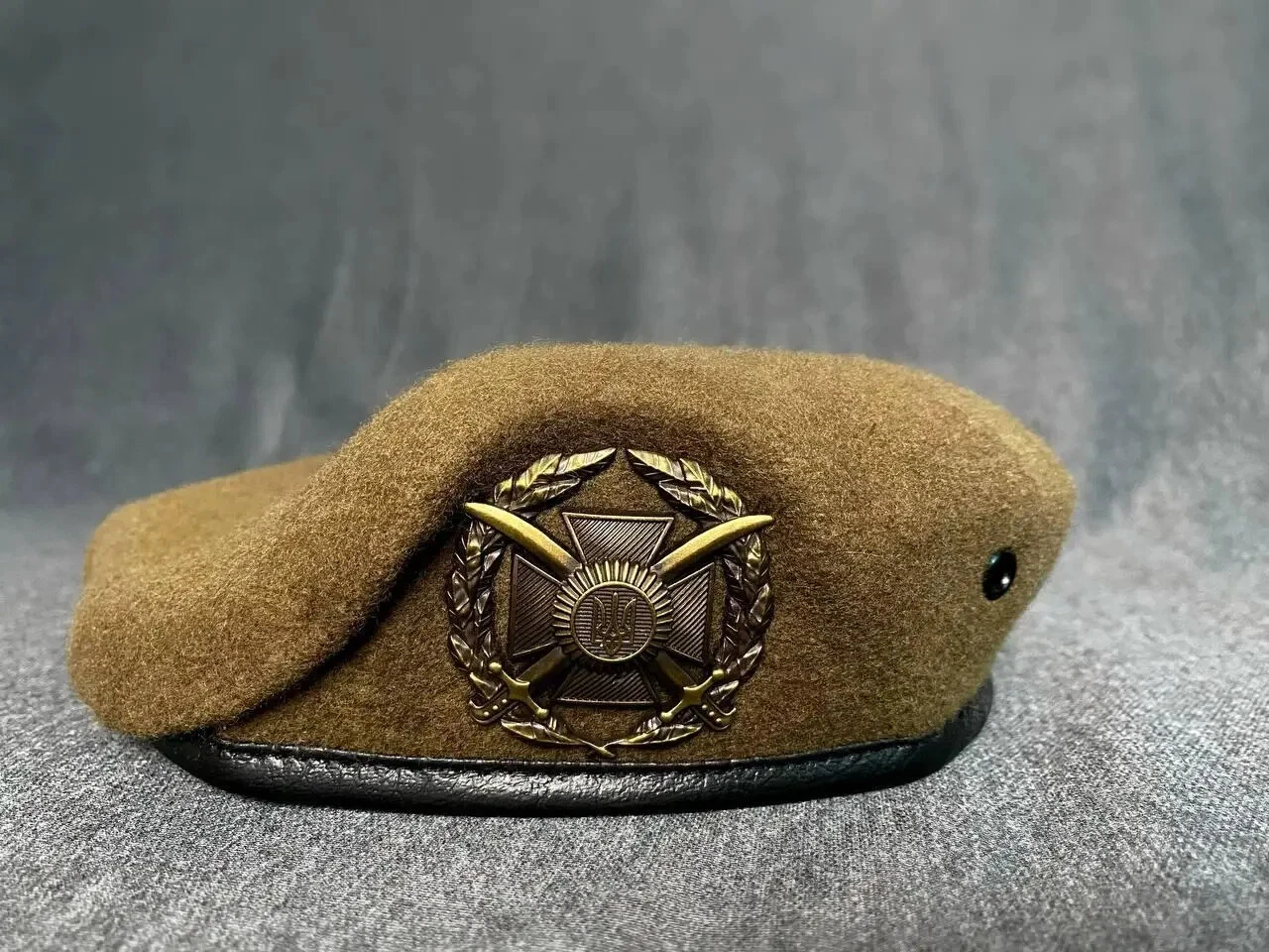 UA Military Army Beret with Cockade. Combined Arms Army Beret