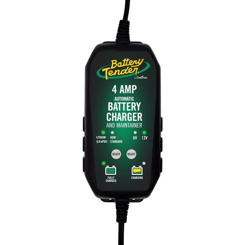Battery Tender 4 AMP Battery Charger and Maintainer - 022-0209-BT-WH