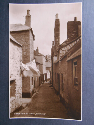 Houses Narrow Street ST IVES Cornwall *Vintage* Richter RP c1920s #16652