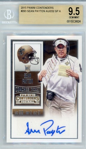 Sean Payton [Autograph] #293 2015 Panini Contenders card
