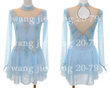 Ice Figure Skating Dress Figure Skating Dress For Competition light blue