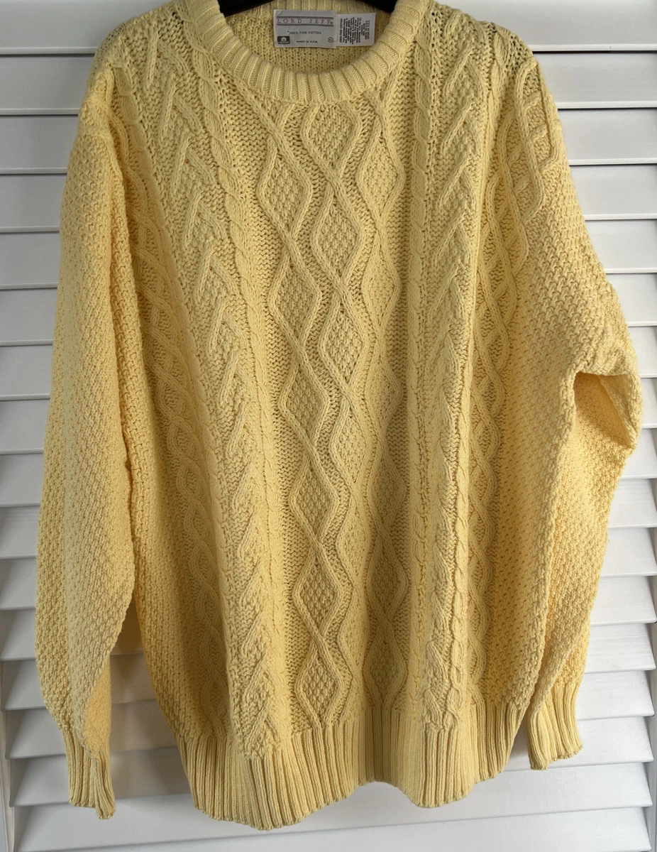 Knit yellow cheap sweater