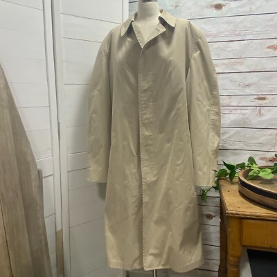 London Fog Maincoats Trench Coat Mens Size 42L 42 Long